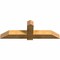 Ekena Millwork Eugene Rough Sawn Timber Gable Bracket, Western Red Cedar, 60"W x 20"H x 6"D x 6"F, 8/12 Pitch GBW060X20X0606EUG00RWR - alternate 3